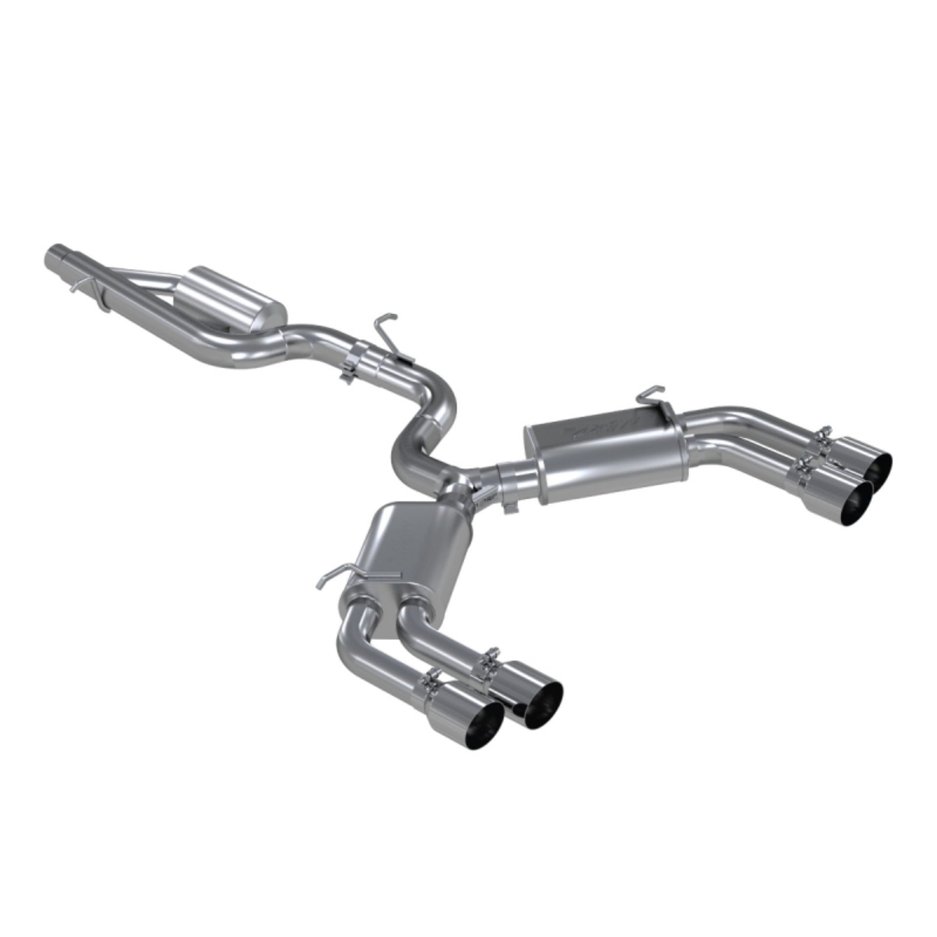 Picture of MBRP 15-18 Audi S3 304SS 3in Quad Split Rear Exit C-B System