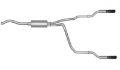 Picture of Gibson 01-05 Ford Ranger XL 2-3L 1-75in Cat-Back Dual Split Exhaust - Aluminized