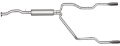 Picture of Gibson 96-97 Chevrolet C1500 Base 4-3L 2-5in Cat-Back Dual Split Exhaust - Stainless