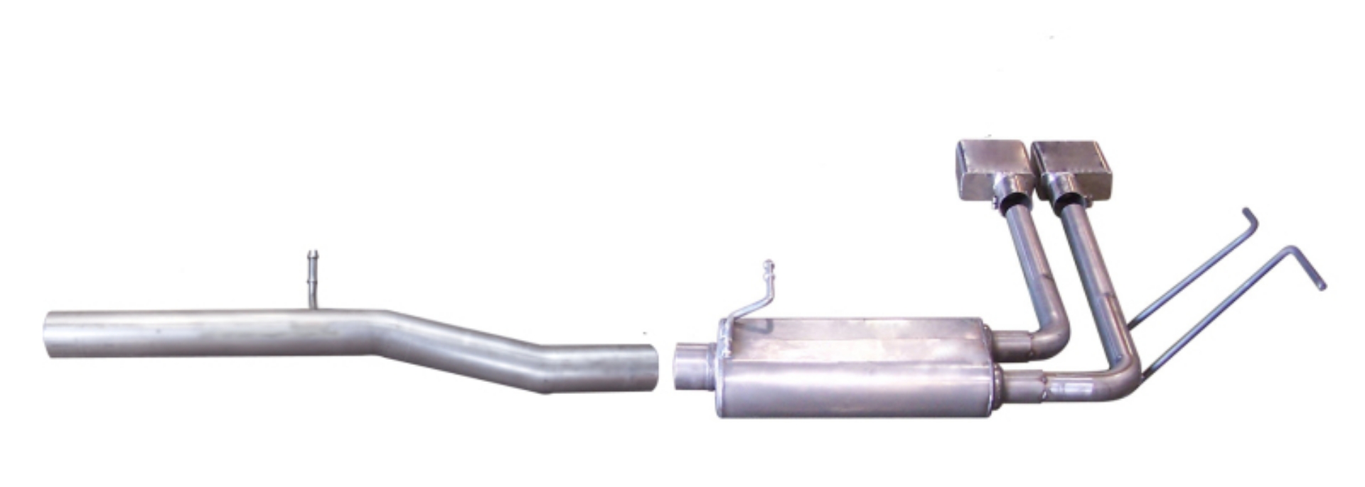 Picture of Gibson 2017 GMC Sierra 1500 Base 5-3L 3in-2in Cat-Back Super Truck Exhaust - Stainless