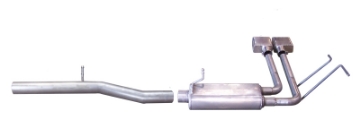 Picture of Gibson 2017 GMC Sierra 1500 Base 5-3L 3in-2in Cat-Back Super Truck Exhaust - Stainless