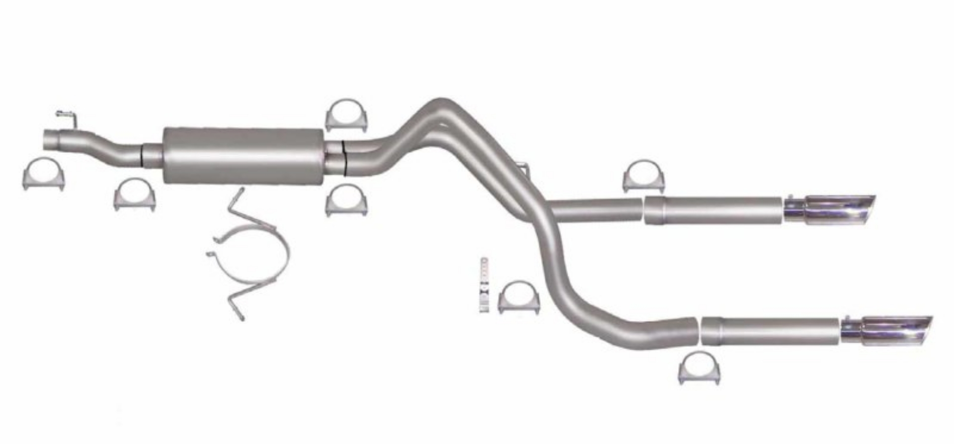 Picture of Gibson 06-08 Dodge Ram 1500 Laramie 5-7L 2-5in Cat-Back Dual Split Exhaust - Stainless