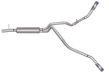 Picture of Gibson 2016 Ford F-250 Super Duty XL 6-2L 2-5in Cat-Back Dual Extreme Exhaust - Stainless