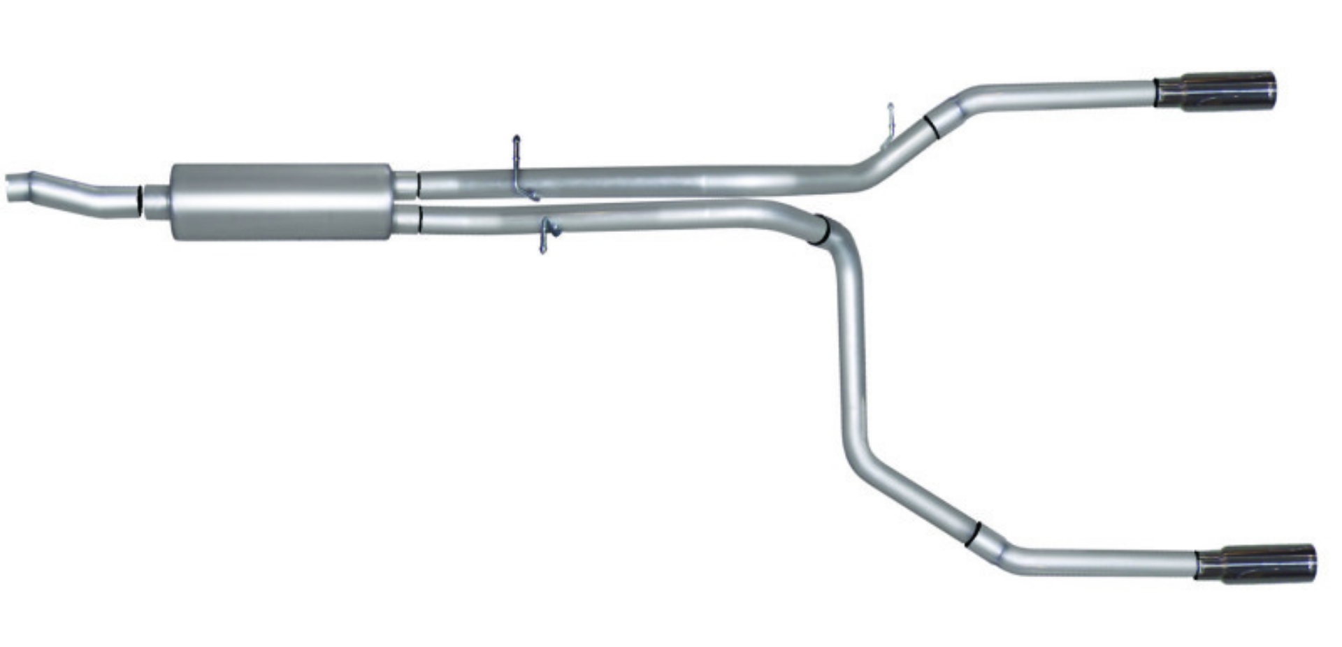 Picture of Gibson 98-00 Ford F-150 Base 4-6L 2-5in Cat-Back Dual Split Exhaust - Stainless