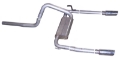 Picture of Gibson 98-02 Chevrolet Camaro Z28 5-7L 3in Cat-Back Dual Exhaust - Aluminized