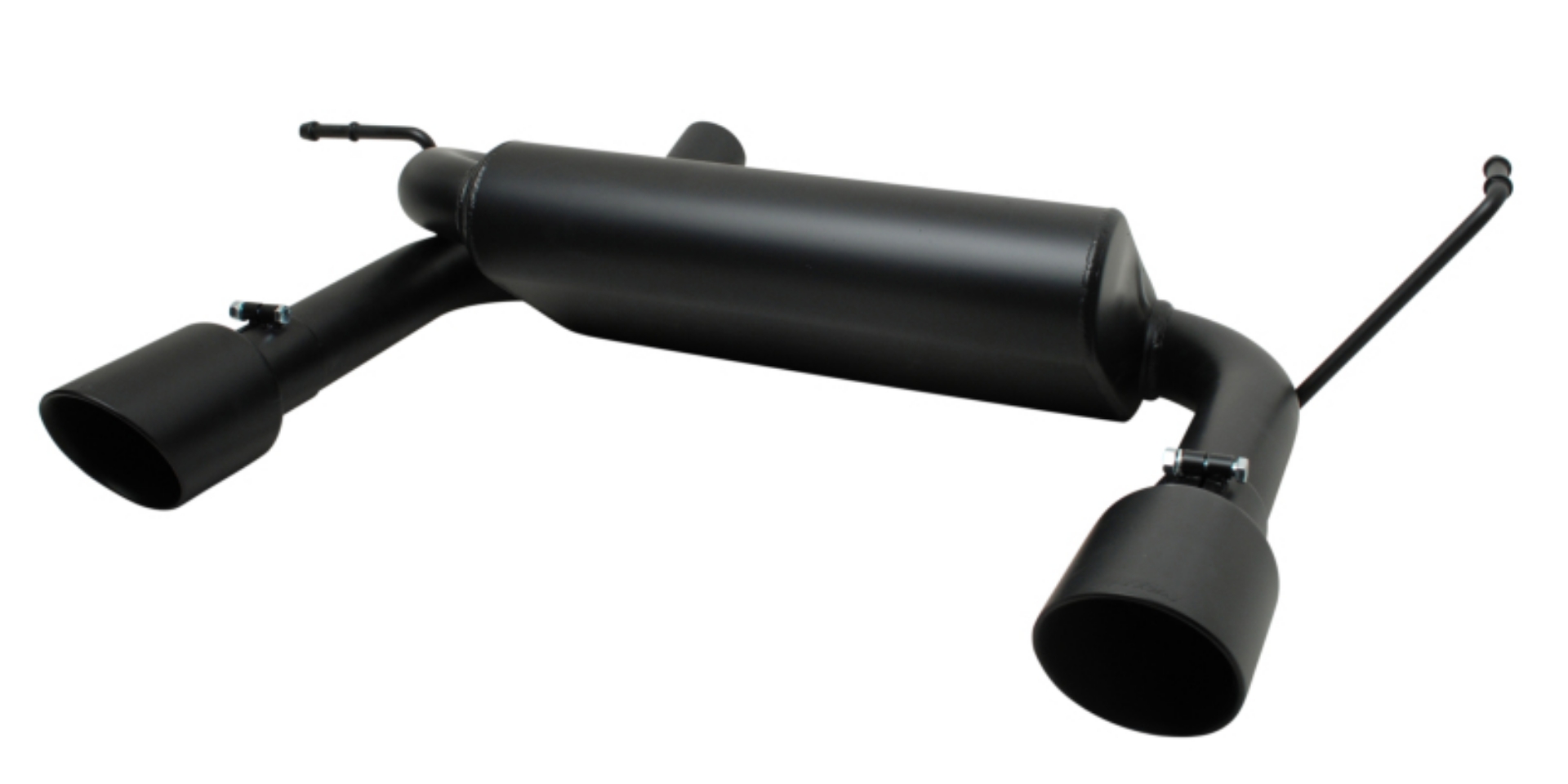 Picture of Gibson 07-17 Jeep Wrangler JK Rubicon 3-8L 2-5in Cat-Back Dual Split Exhaust - Black Elite Ceramic
