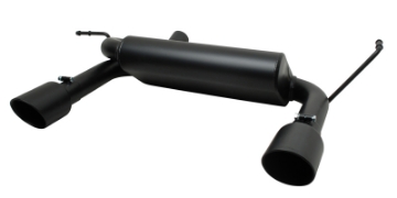 Picture of Gibson 07-17 Jeep Wrangler JK Rubicon 3-8L 2-5in Cat-Back Dual Split Exhaust - Black Elite Ceramic