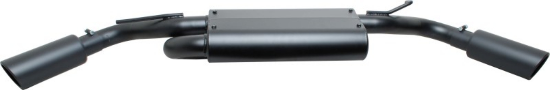 Picture of Gibson 07-17 Jeep Wrangler JK Sport 3-8L 2-5in Cat-Back Dual Extreme Exhaust - Black Elite Ceramic
