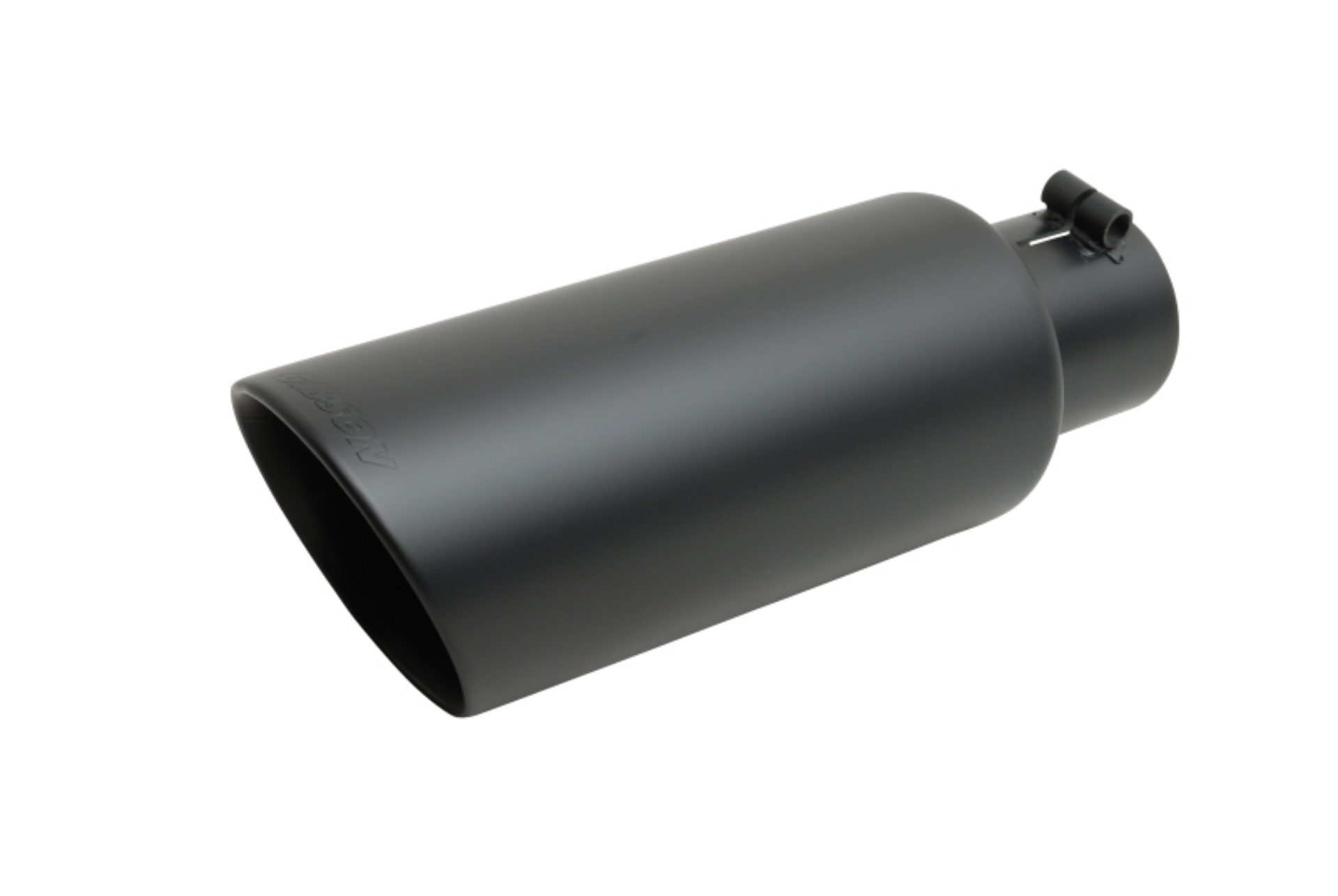 Picture of Gibson Round Dual Wall Angle-Cut Tip - 4in OD-2-5in Inlet-8in Length - Black Ceramic