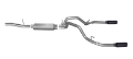 Picture of Gibson 10-13 Chevrolet Silverado 1500 LT 4-8L 2-25in Cat-Back Dual Split Exhaust - Black Elite