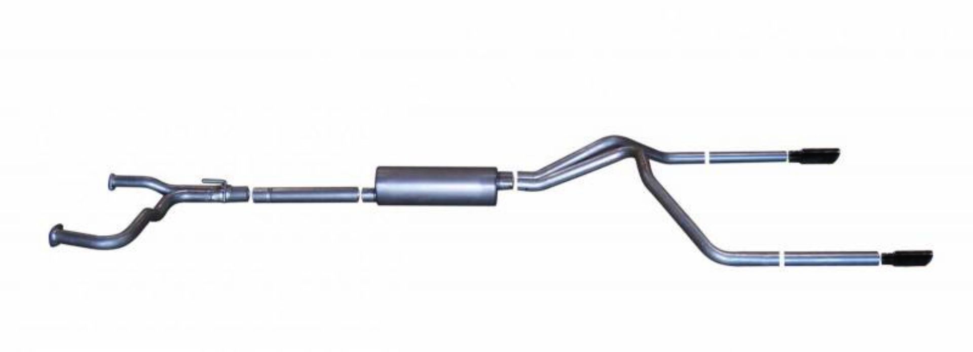 Picture of Gibson 04-10-21-24 Nissan Titan LE 5-6L 2-5in Cat-Back Dual Split Exhaust - Black Elite