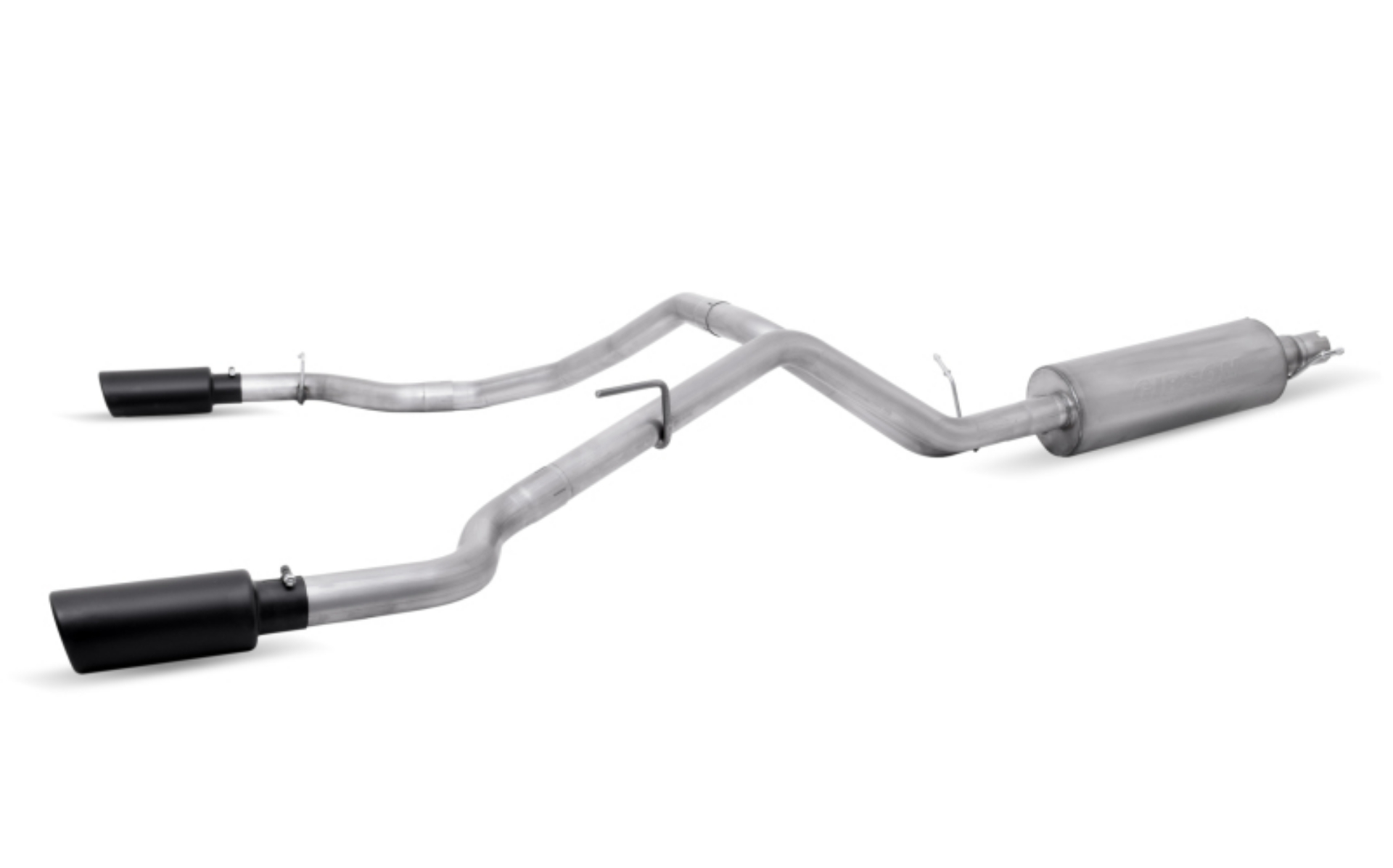 Picture of Gibson 19-22 Ford Ranger Lariat 2-3L 2-5in Cat-Back Dual Sport Exhaust - Black Elite
