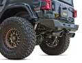 Picture of Gibson 07-17 Jeep Wrangler JK X 3-8L 2-5in Patriot Series Axle-Back Dual Split Exhaust - Blk Ceramic