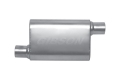 Picture of Gibson MWA Superflow Offset-Offset Oval Muffler - 4x9x14in-3in Inlet-3in Outlet - Stainless