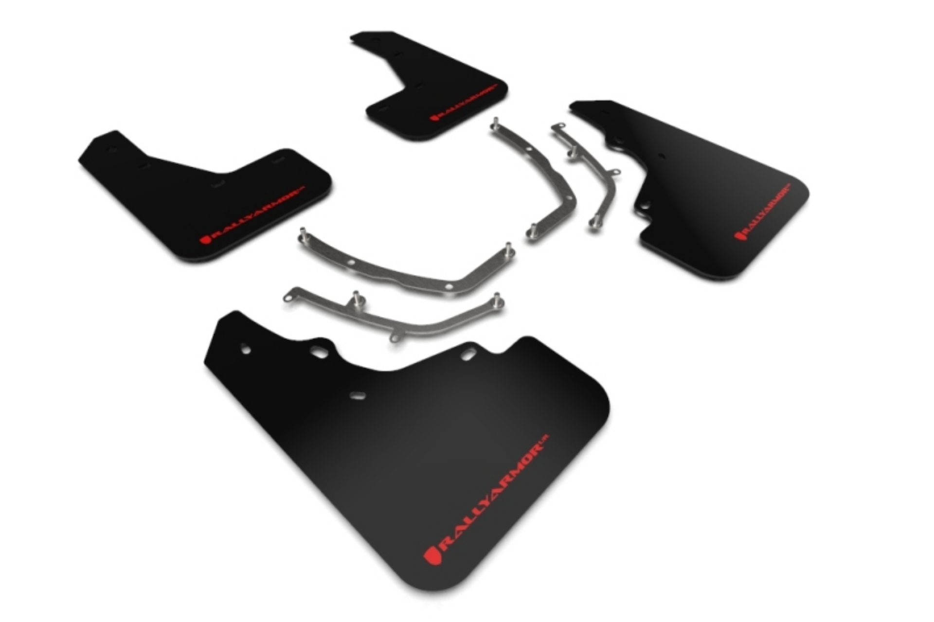 Picture of Rally Armor 19-25 Mazda3 Hatchback Black UR Mud Flap w-Red Logo