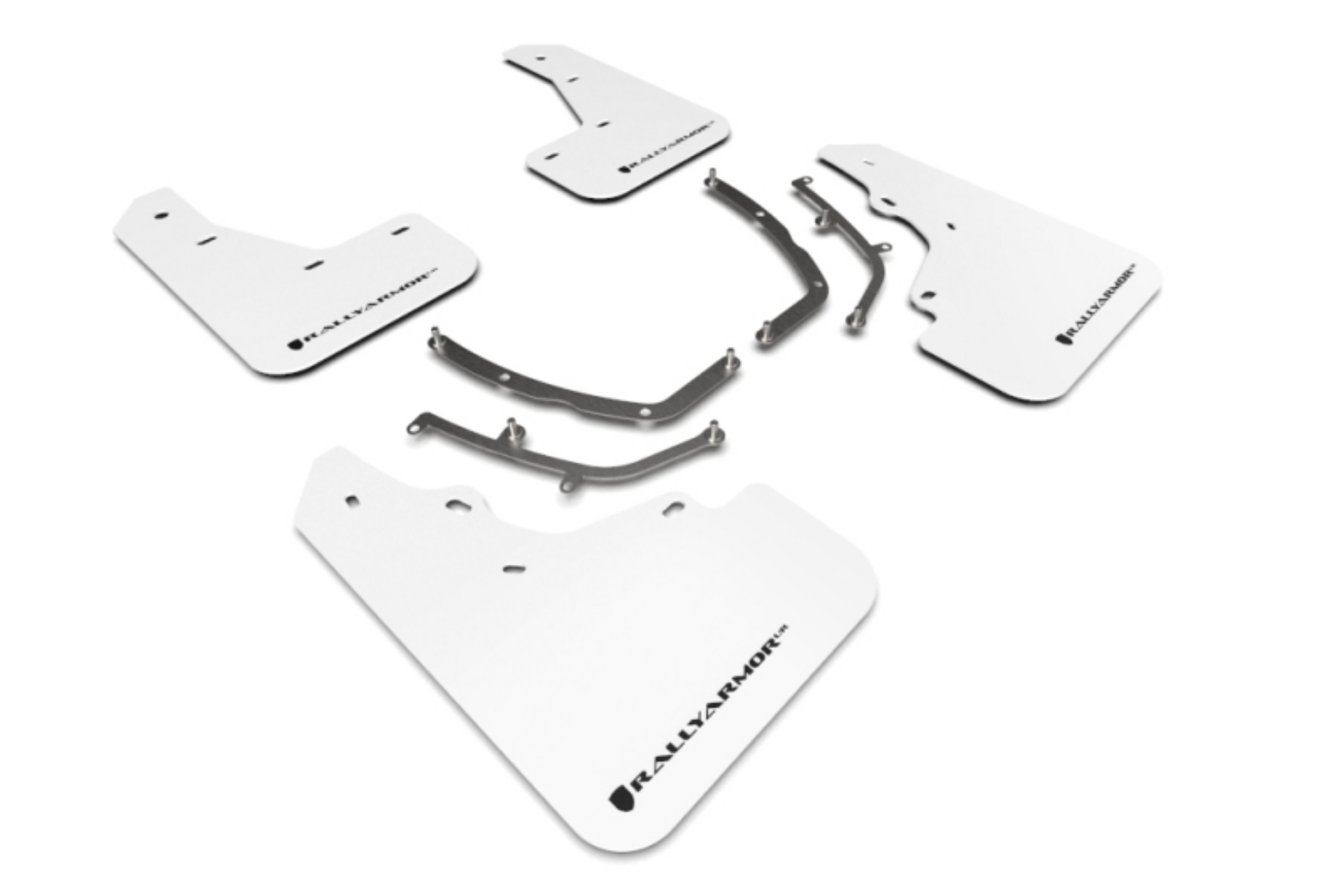 Picture of Rally Armor 19-25 Mazda3 Hatchback White UR Mud Flap w-Black Logo