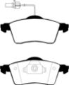 Picture of EBC 00 Volkswagen Eurovan 2-8 ATE with Wear Leads Greenstuff Front Brake Pads