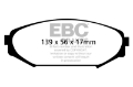 Picture of EBC 00-02 Acura MDX 3-5 Ultimax2 Front Brake Pads