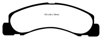 Picture of EBC 00-02 Ford Excursion 5-4 2WD Yellowstuff Front Brake Pads