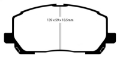 Picture of EBC 00-03 Toyota Highlander 2-4 2WD Greenstuff Front Brake Pads
