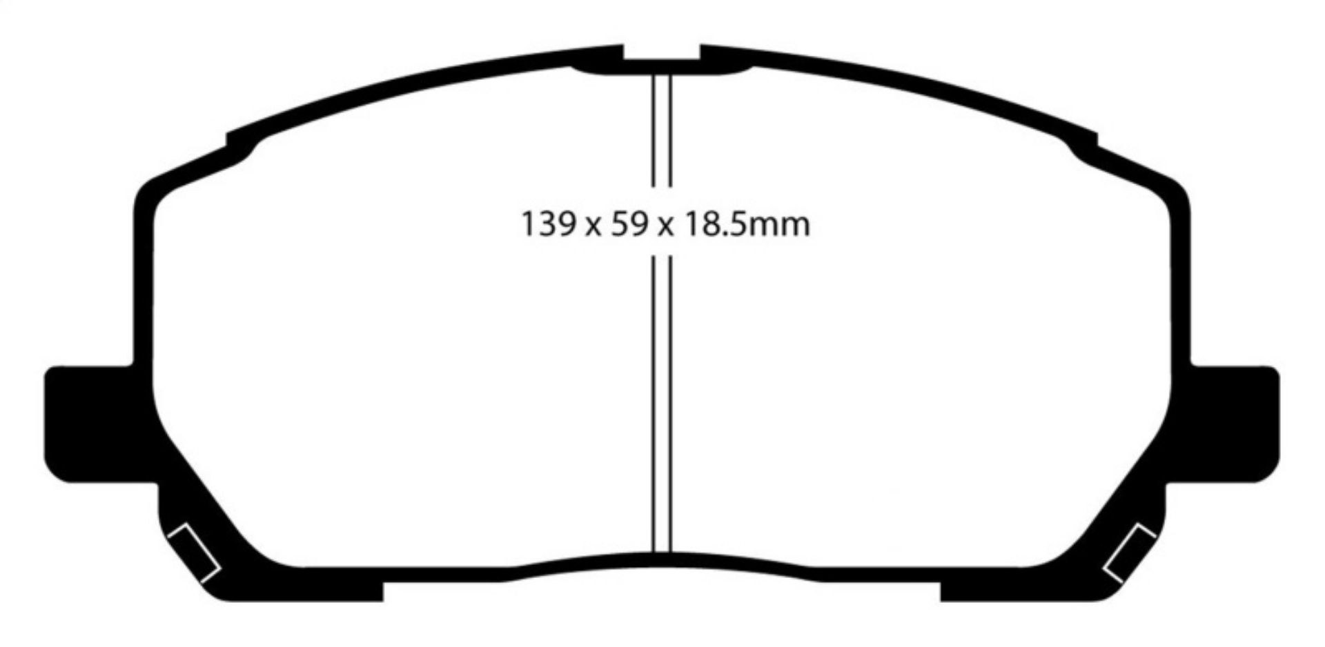 Picture of EBC 00-03 Toyota Highlander 2-4 2WD Greenstuff Front Brake Pads