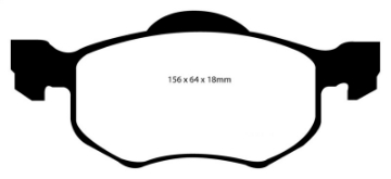 Picture of EBC 00-04 Ford Escape 2-0 Greenstuff Front Brake Pads