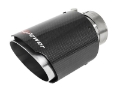 Picture of aFe MACH Force-Xp 409 SS Clamp-On Exhaust Tip 2-5in- Inlet - 4in- Outlet - 7in- L - Carbon