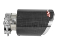 Picture of aFe MACH Force-Xp 409 SS Clamp-On Exhaust Tip 2-5in- Inlet - 4in- Outlet - 7in- L - Carbon