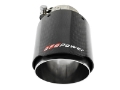 Picture of aFe MACH Force-Xp 409 SS Clamp-On Exhaust Tip 2-5in- Inlet - 4in- Outlet - 7in- L - Carbon