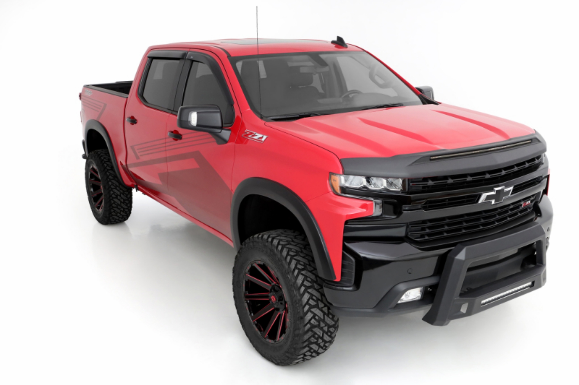 Picture of Lund 19-21 Chevy Silverado 1500 SX-Sport Textured Elite Series Fender Flares - Black 4 Pc