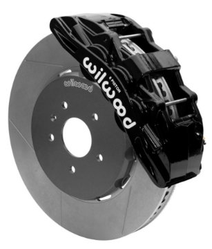 Picture of Wilwood SX6R Front Brake Kit 15in Slotted Black w- Lines 14+ Chevy Corvette C7