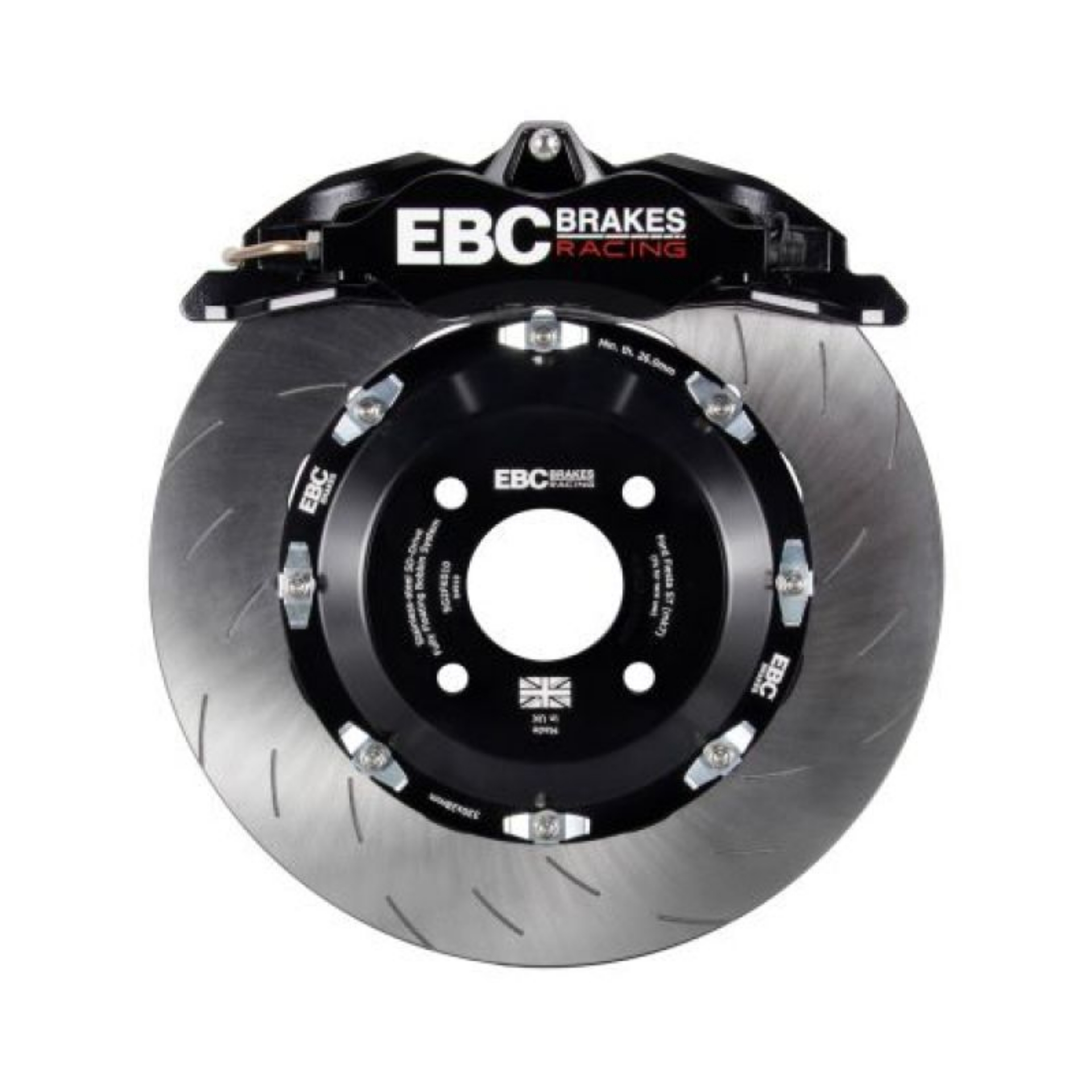 Picture of EBC Racing 92-00 BMW M3 E36 Black Apollo-4 Calipers 330mm Rotors Front Big Brake Kit