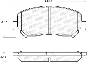 Picture of StopTech Performance ST Sport Rear Brake Pads CHR