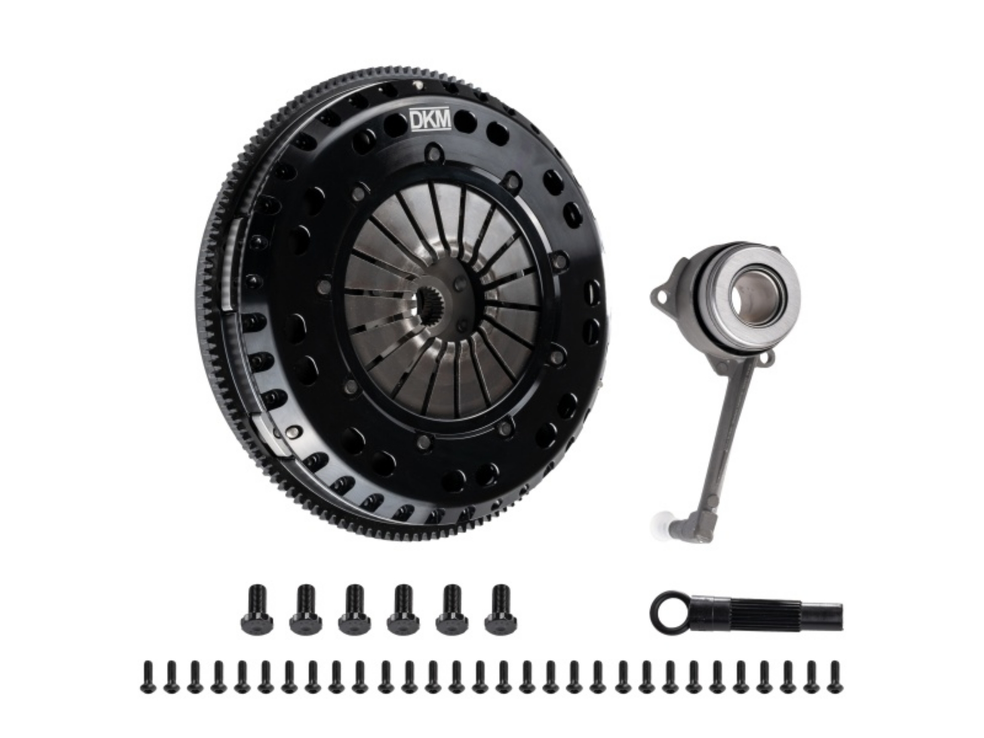 Picture of DKM Clutch 99-03 Audi A3 S3 Quattro MS Organic Twin Disc Clutch Kit w-Flywheel 660 ft-lbs Torque