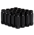 Picture of BLOX Racing 12-Sided P17 Tuner Lug Nuts 12x1-25 - Black Steel - Set of 20
