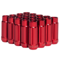 Picture of BLOX Racing 12-Sided P17 Tuner Lug Nuts 12x1-5 - Red Steel - Set of 20 Socket not included