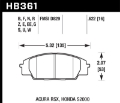 Picture of Hawk Honda S2000-Civic Type R-Acura RSX Front Race Pads