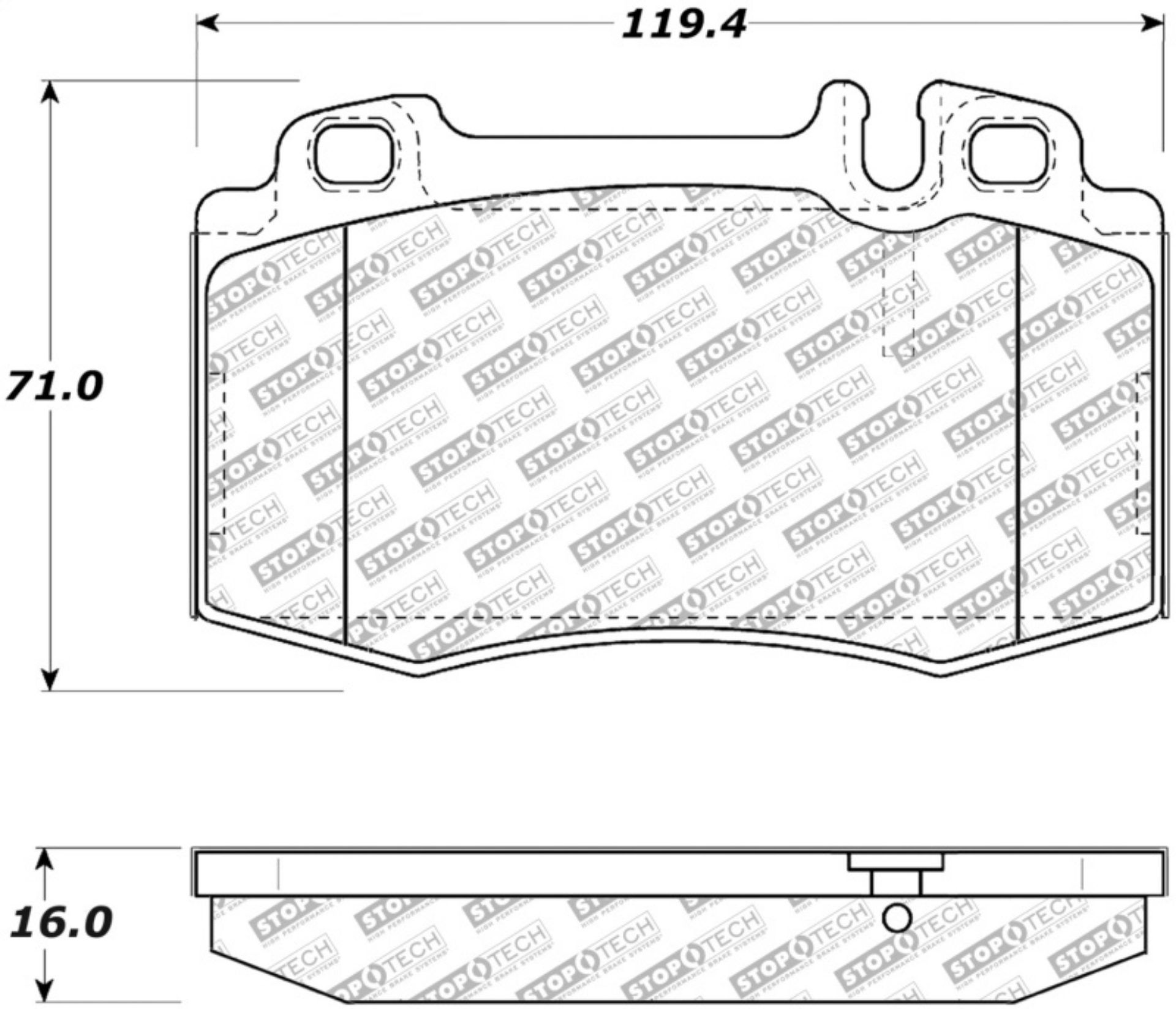Picture of StopTech Street Select Brake Pads w-Hardware - Front