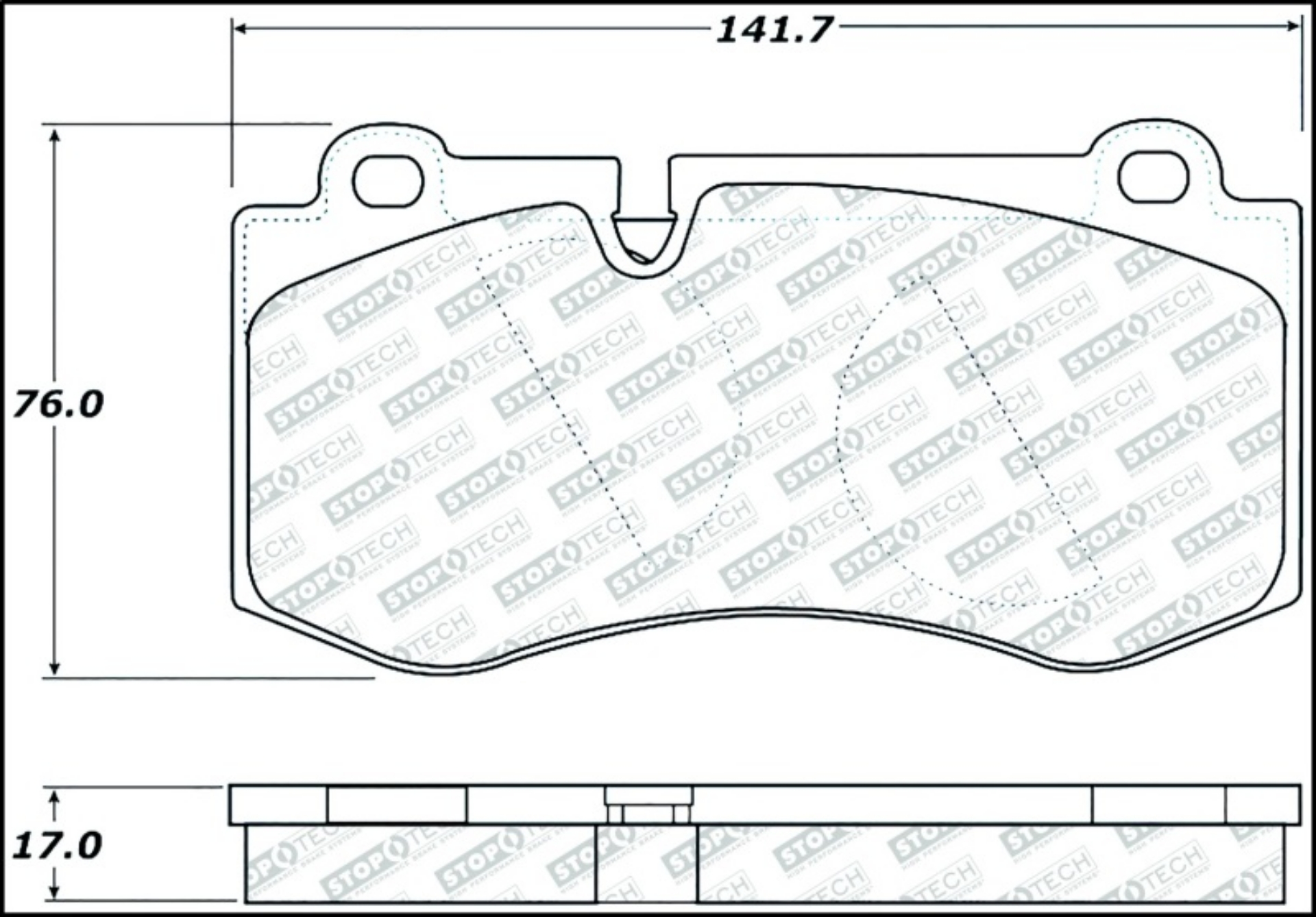 Picture of StopTech Street Select Brake Pads w-Hardware - Front