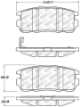 Picture of StopTech Street Select Brake Pads w-Hardware - Rear