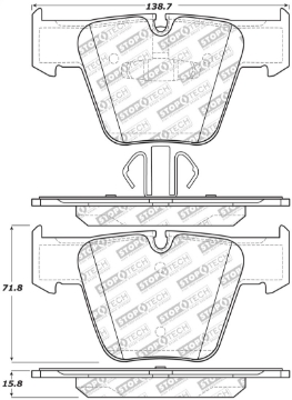 Picture of StopTech Street Select Brake Pads w-Hardware - Front