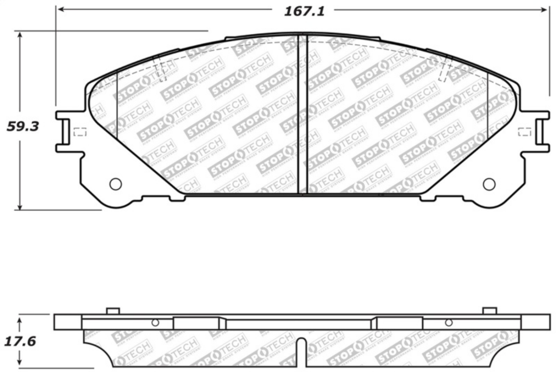 Picture of StopTech Street Select Brake Pads w-Hardware - Front