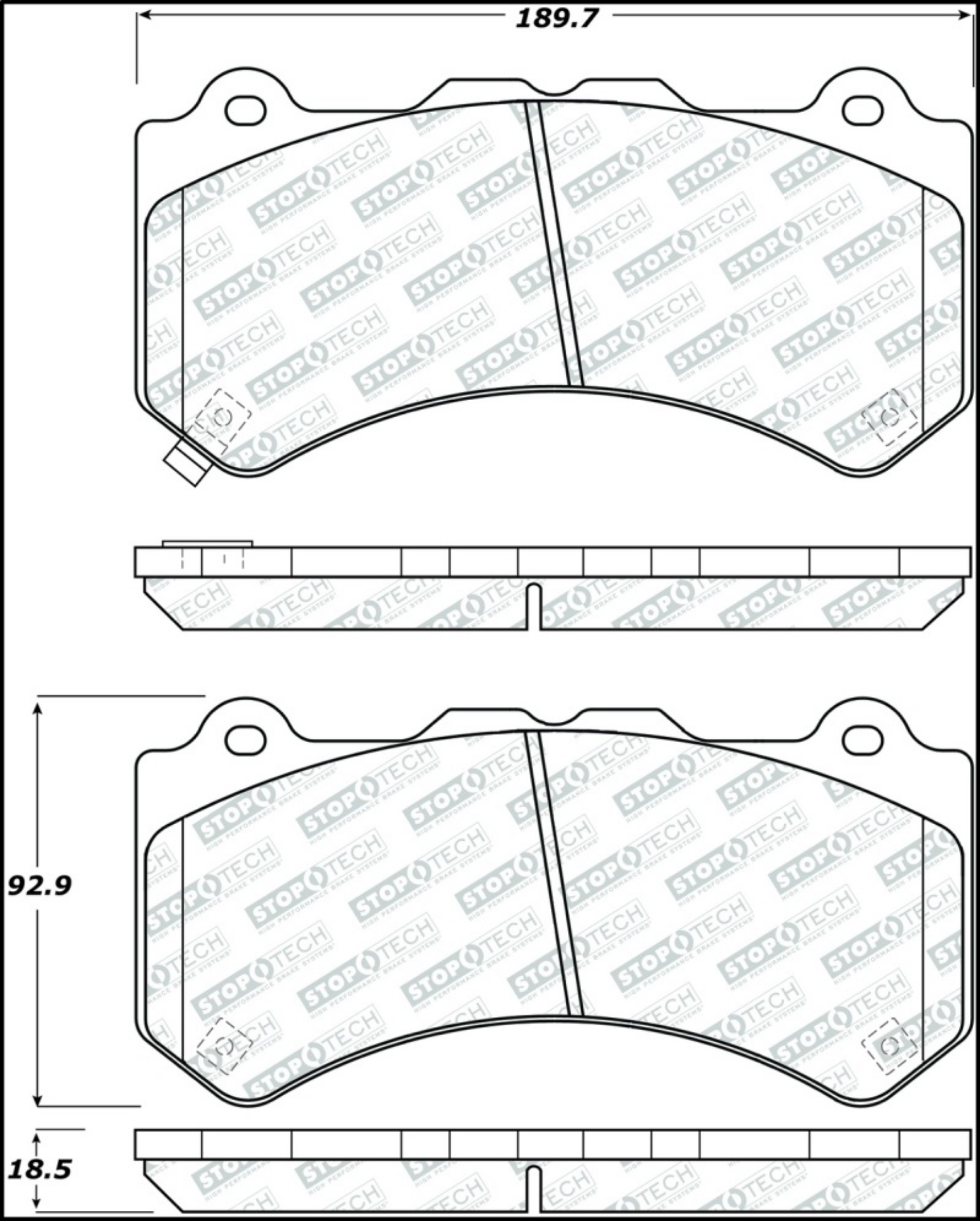Picture of StopTech Street Select Brake Pads - Front