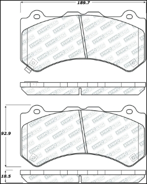 Picture of StopTech Street Select Brake Pads - Front