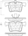 Picture of StopTech Street Select Brake Pads w-Hardware - Front