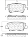 Picture of StopTech Street Select Brake Pads w-Hardware - Rear