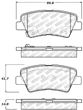 Picture of StopTech Street Select Brake Pads w-Hardware - Rear
