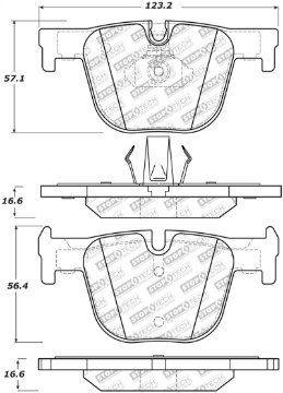 Picture of StopTech Street Select Brake Pads w-Hardware - Rear