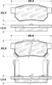 Picture of StopTech Sport Brake Pads w-Shims & Hardware - Rear