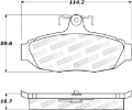 Picture of StopTech Sport Brake Pads w-Shims & Hardware - Rear